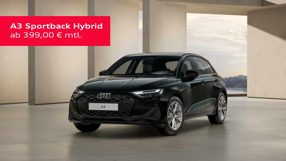Audi A3 Sportback TFSI e ab 399,00 € monatlich
