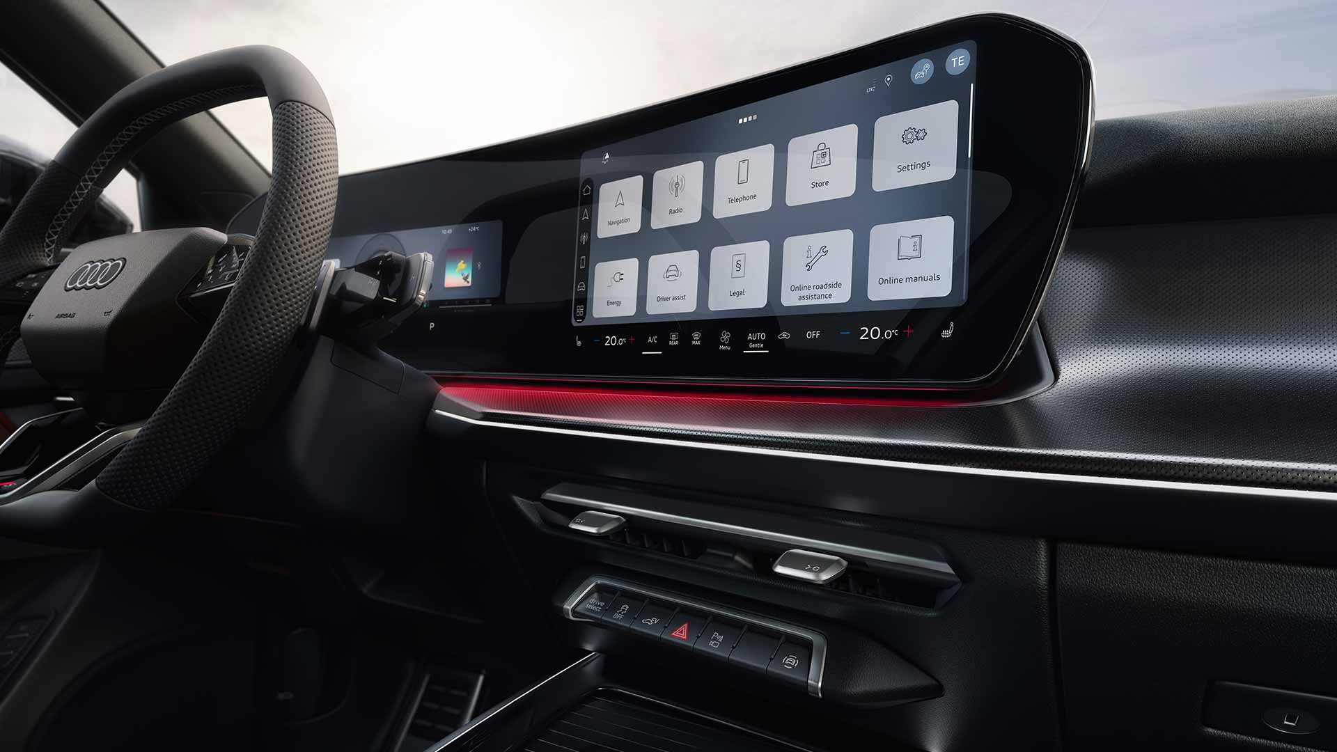 Audi Q3 Sportback, Detailaufnahme Cockpit, Infotainmentdisplay