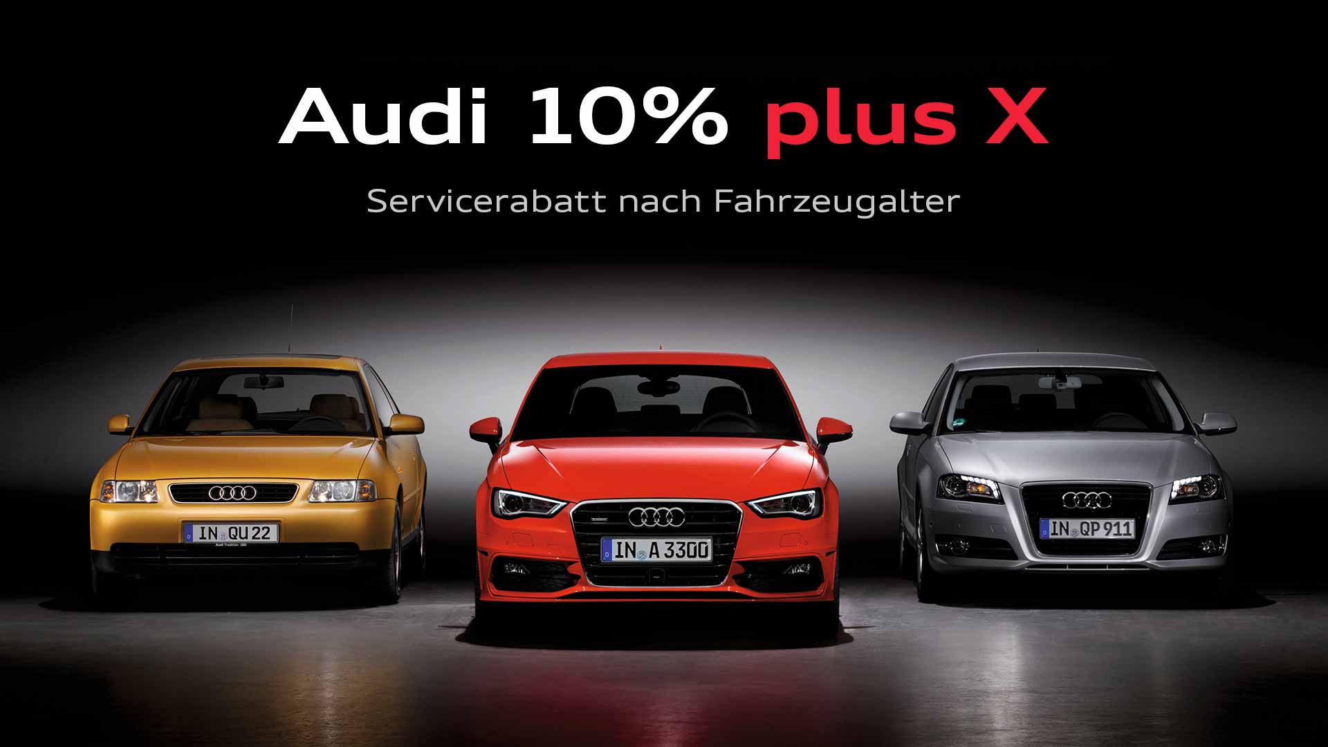 Audi Service 10% plus X Rabattaktion