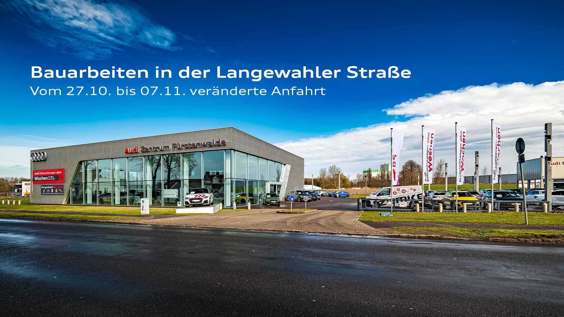 Bauarbeiten in der Langewahler Straße