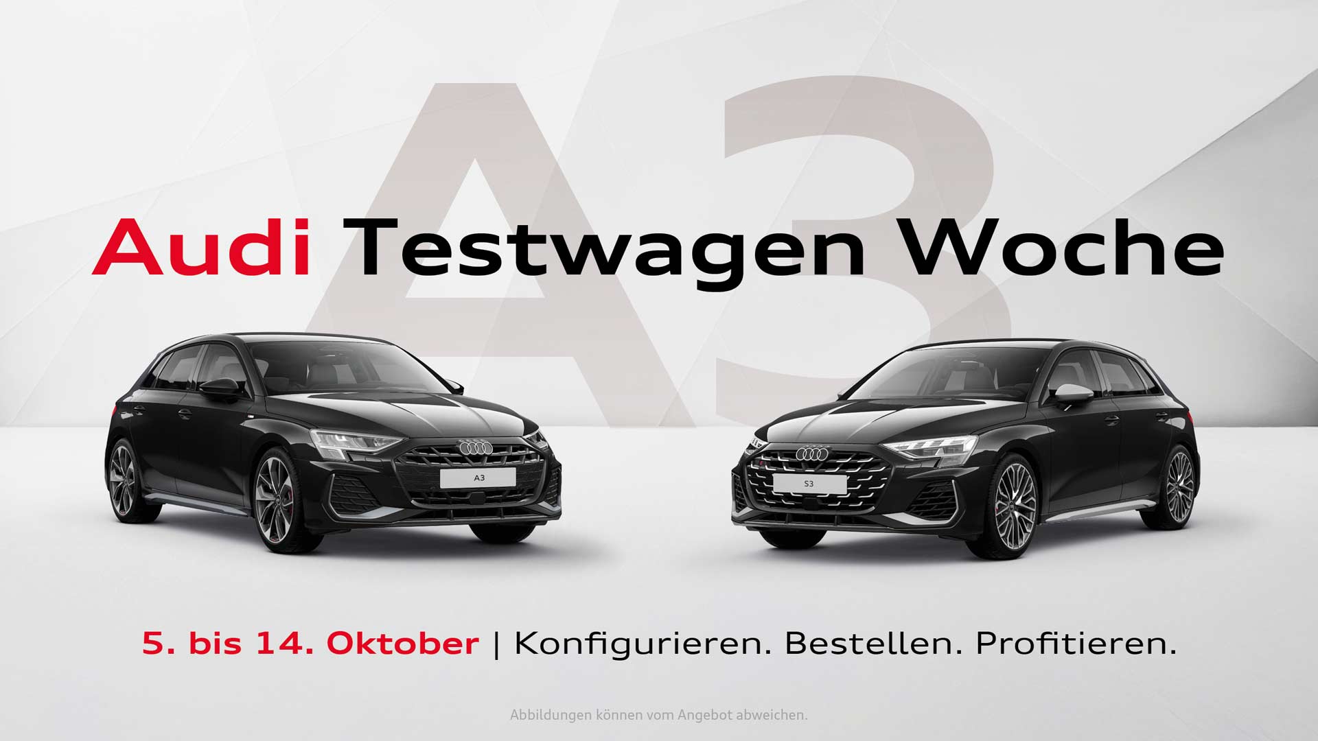 Audi A3 Testwagen Woche