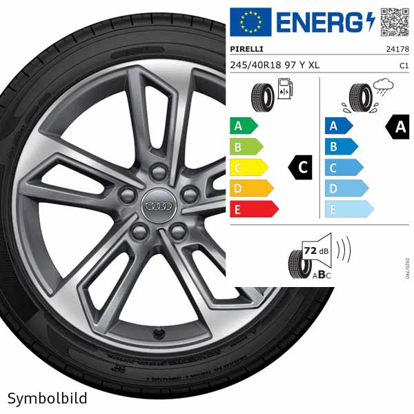 Sommerrad Audi 5-Doppelspeichen für Audi A4 (2016-2025)